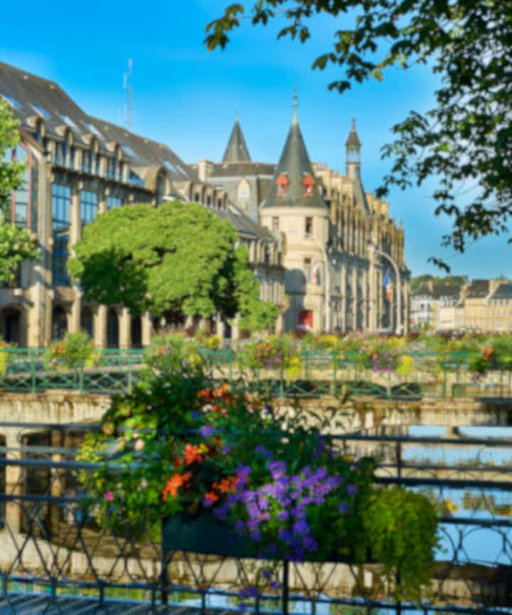 Flights from the city of Quimper, France to Europe