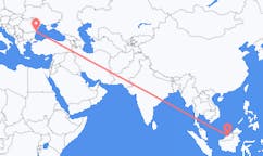 Flyrejser fra Bintulu, Malaysia til Constanta, Rumænien