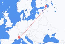 Flyrejser fra Sankt Petersborg, Rusland til Nice, Frankrig
