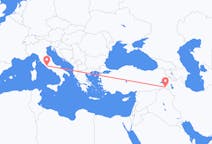 Flyg från Hakkari, Turkiet till Rom, Italien
