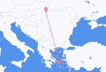 Flights from Debrecen in Hungary to Mykonos in Greece