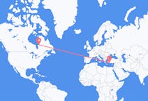 Flights from Kuujjuarapik, Canada to Dalaman, Turkey