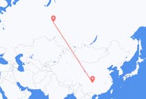 Flights from Chongqing, China to Nizhnevartovsk, Russia