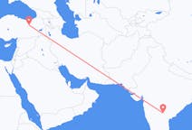 Flyreiser fra Hyderabad, India til Erzincan, Tyrkia
