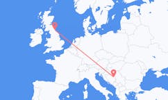 Flights from Tuzla, Bosnia & Herzegovina to Newcastle upon Tyne, the United Kingdom