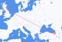 Flights from Erzurum, Turkey to Newcastle upon Tyne, the United Kingdom