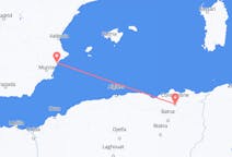 出发地 阿尔及利亚出发地 君士坦丁目的地 西班牙阿利坎特的航班
