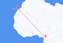 出发地 喀麦隆雅温得目的地 西班牙兰萨罗特岛的航班