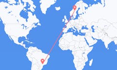 Flights from Bauru, Brazil to Östersund, Sweden