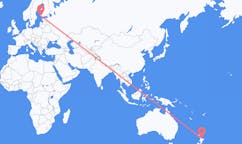 Flyrejser fra Tauranga, New Zealand til Turku, Finland