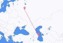 Flyreiser fra Baku, Aserbajdsjan til Moskva, Russland