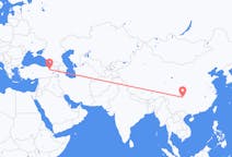 Lennot Luzhousta, Kiina Erzurumiin, Turkki