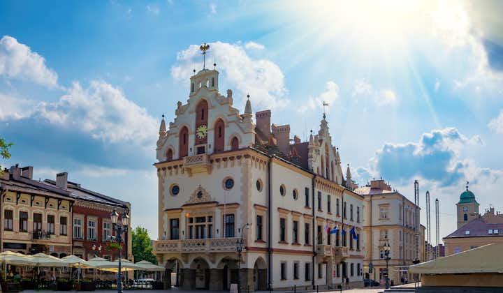 Photo of Town Hall on Main Square in Rzeszow.