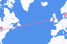 Flyrejser fra London, Canada til København, Danmark
