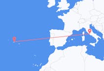 Flights from São Jorge Island, Portugal to Rome, Italy