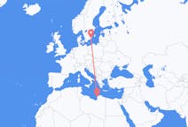 Flyreiser fra Benghazi, Libya til Kalmar, Sverige