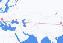 Flyg från Peking, Kina till Bologna, Italien