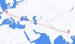 Flyrejser fra Kunming til Saarbrücken