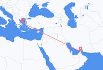 Vluchten van Ras al-Khaimah naar Skyros