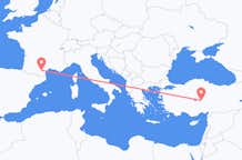 Flyg från Carcassonne, Frankrike till Nevsehir, Turkiet