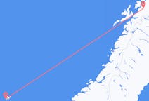 Flug frá Bardufoss til Saurvogs