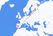 Flyreiser fra St. Petersburg, Russland til Sevilla, Spania