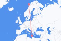 Flights from Benghazi, Libya to Bodø, Norway