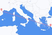 Flights from Carcassonne, France to Dalaman, Turkey
