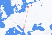 Flyg från Podgorica, Montenegro till Riga, Lettland