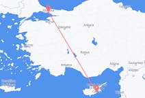 Vluchten van Larnaca naar Istanboel