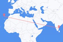 Vluchten van Chennai naar Funchal