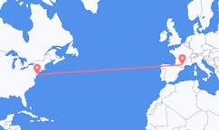 Flyreiser fra Atlantic City, USA til Carcassonne, Frankrike