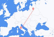 Flights from Vilnius in Lithuania to Rome in Italy