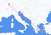Flights from Basel in Switzerland to Mykonos in Greece