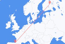 出发地 芬兰出发地 庫奧皮奧目的地 西班牙圣塞巴斯蒂安的航班