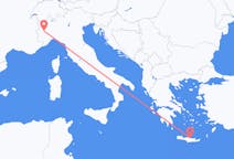 Flyreiser fra Iraklio, Hellas til Torino, Italia