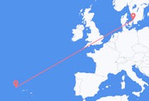Flights from Flores Island, Portugal to Ängelholm, Sweden