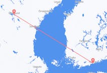 Vluchten van Helsinki, Finland naar Östersund, Zweden