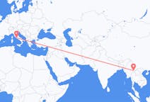 Flights from Kengtung in Myanmar (Burma) to Rome in Italy