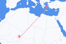 Flights from Niamey to Santorini