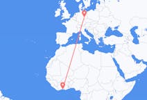 Flights from Abidjan to Leipzig