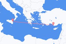 出发地 意大利出发地 卡塔尼亞目的地 土耳其加济帕萨的航班