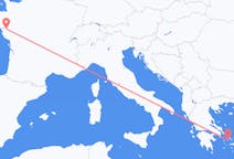 Flyg från Nantes till Syros
