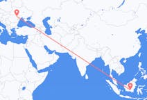 出发地 印度尼西亚帕朗卡拉亚目的地 罗马尼亚雅西的航班