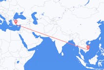 出发地 越南大叻市目的地 土耳其安塔利亚的航班