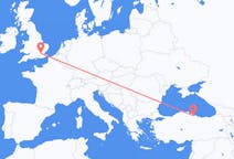 Flights from Samsun, Turkey to London, England