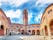 photo of Gorgeous View Torre dei Lamberti clock tower and Medieval stairs of Palazzo della Ragione palace building in Verona. Location: Verona, Veneto region, Italy.