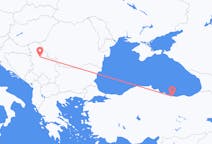 Vluchten van Ordu, Turkije naar Belgrado, Servië