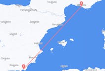 Flyg från Marseille, Frankrike till Almeria, Spanien