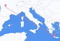 出发地 法国出发地 利摩日目的地 希腊哈尼亚的航班